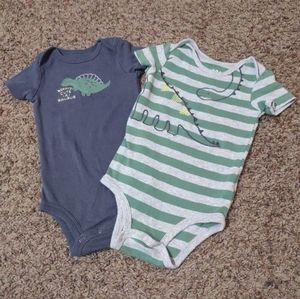 Carter's Baby Boy Dinosaur Onesie Set